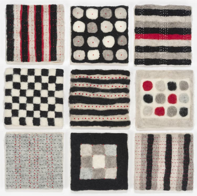 Linda Belden - 'Felted Grid'